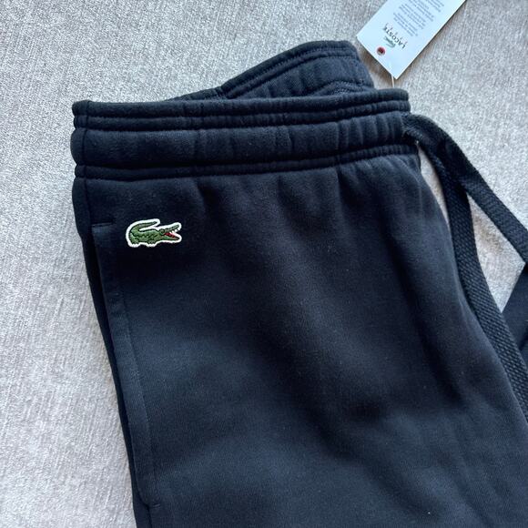 NWT Black Men’s Lacoste Sweatpants - Picture 2 of 4